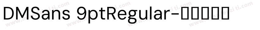 DMSans 9ptRegular字体转换